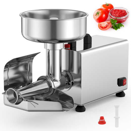 Costway 450W High-Output Tomato Strainer with 8.5 Inch Chute for Home and Commercial