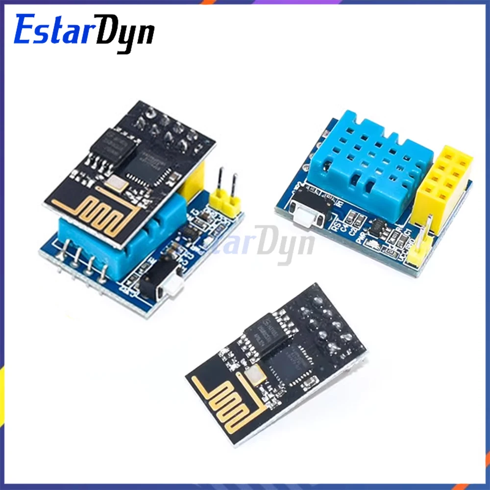 ESP8266 ESP-01S DHT11 WiFi Temperatur-Feuchtigkeitssensormodul für Arduino NodeMCU Smart Home IoT DIY Image
