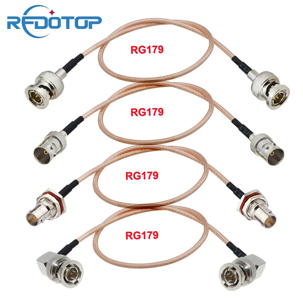8K/4K/HD Jumper Pigtail BNC auf BNC Stecker Buchse Crimp RG179 Koaxialkabel 75Ω HD-SDI/3G-SDI/8K Videokamera SDI Camcorder Image