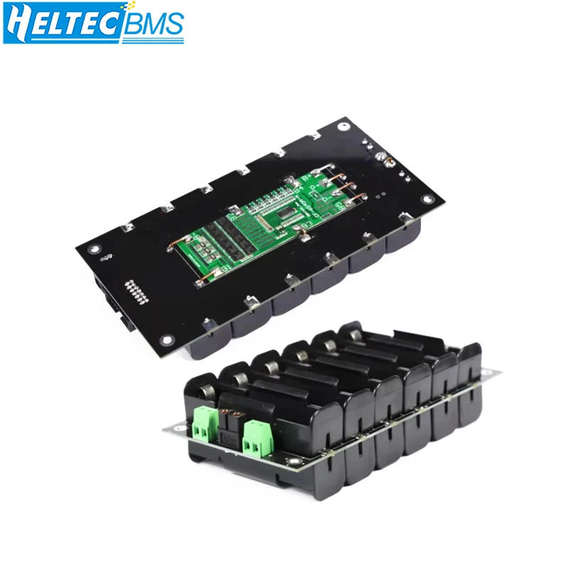 21700 6S Batteriegehäuse Batteriehalter mit 40A BMS 24V 21700 Power Wall Batteriekasten Balancer Board DIY Kit Netzteil Image