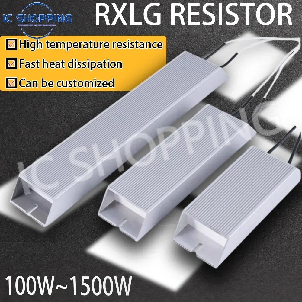 RXLG Aluminiumgehäuse-Bremswiderstand 100 W 150 W 200 W 300 W 400 W 500 W 600 W 800 W 1000 W 1500 W 10 20 30 40 50 75 100 150 300 Ohm Image