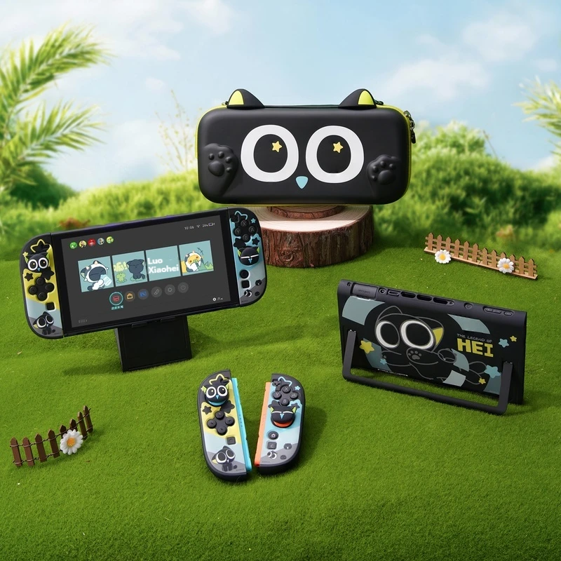 Original Switch 2 Schutzhülle Ns2 Schutzhülle Anime Kleine Schwarze Katze Anti Herbst Tragbare Aufbewahrungstasche Cartoon Spiel Periphe Image