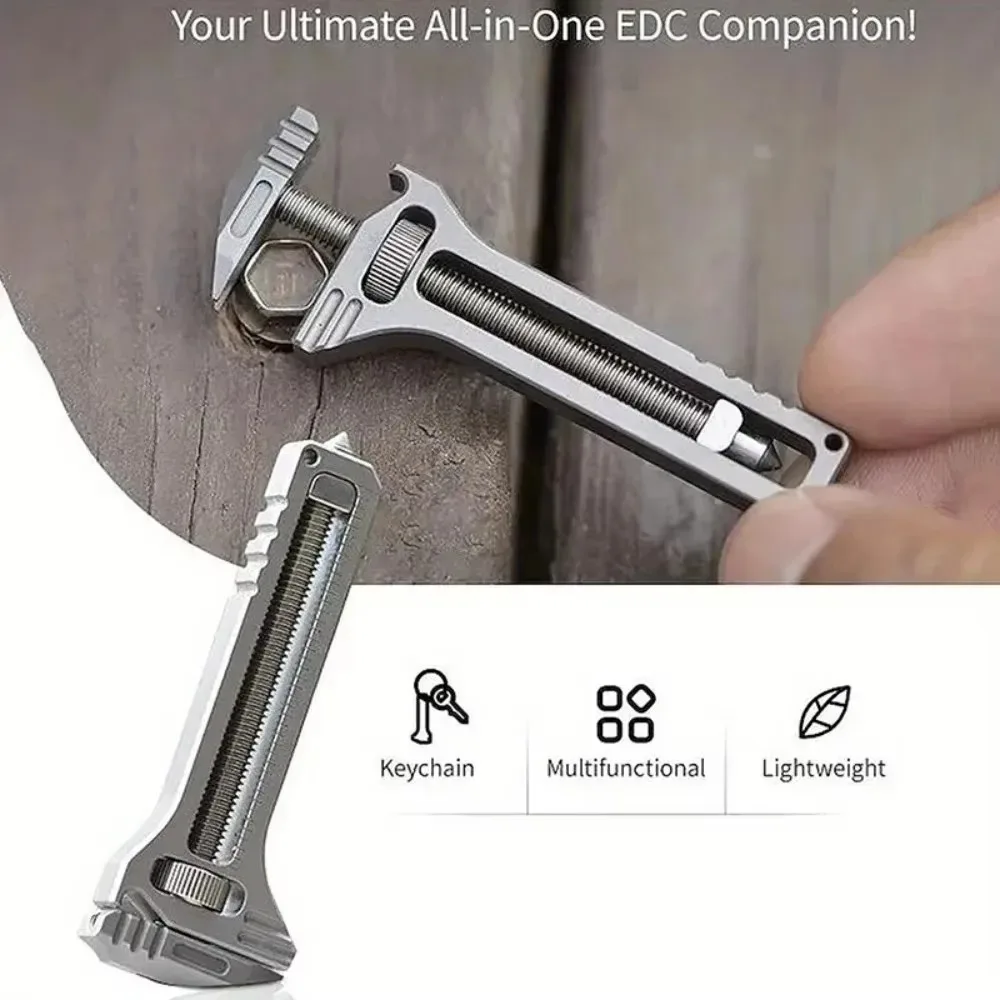 1PC EDC Multi-Tool Compact Multi-Tool Tragbares Werkzeug Schlüsselanhänger Kette Taschenmesser Schraubendreher Multi-Tool Camping Survival Kit Image