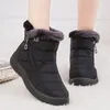 2025 Damen-Knöchelstiefel aus Fell, warme Schneestiefel, Winterschuhe für Damen, wasserdicht, gepolstert, Winterstiefel, Damenschuhe