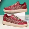 Original rote Turnschuhe für Herren, Unisex, trendige bestickte Skateboard-Schuhe für Herren, rutschfeste Sportschuhe für Herren, 2022, Zapatillas de Skate