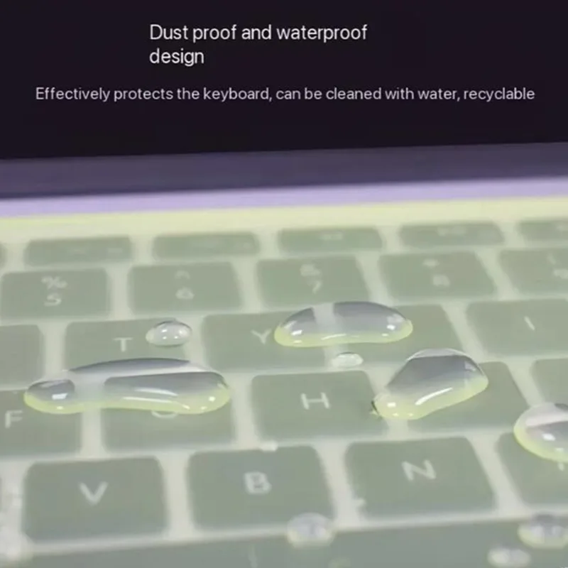 Universeller Laptop-Tastaturschutz, wasserdicht, staubdicht, Silikon, Notebook-Computer-Tastatur-Schutzfolie für 13–14 Zoll, 3 Stück