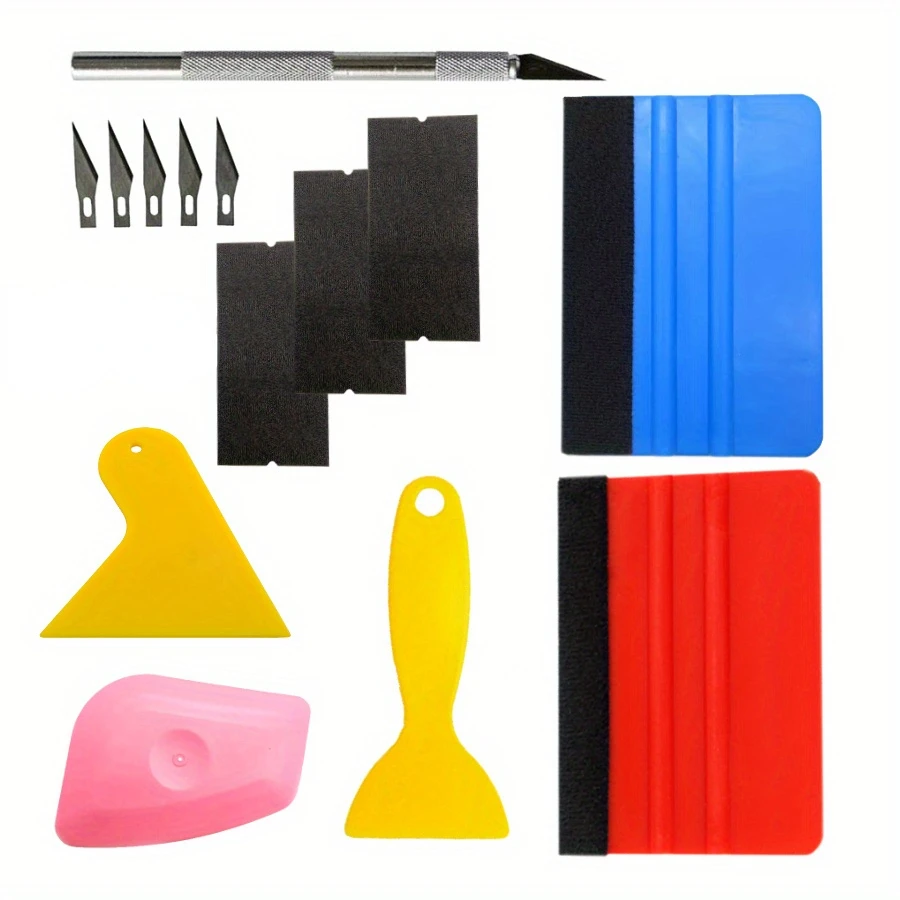 Auto Werkzeuge Wrap Film Aufkleber Verpackung Werkzeug Fahrzeug Vinyl Wrap Fenster Tönung Film Tool Kit Cutter Hilfe Werkzeug Fenster Tönung Image