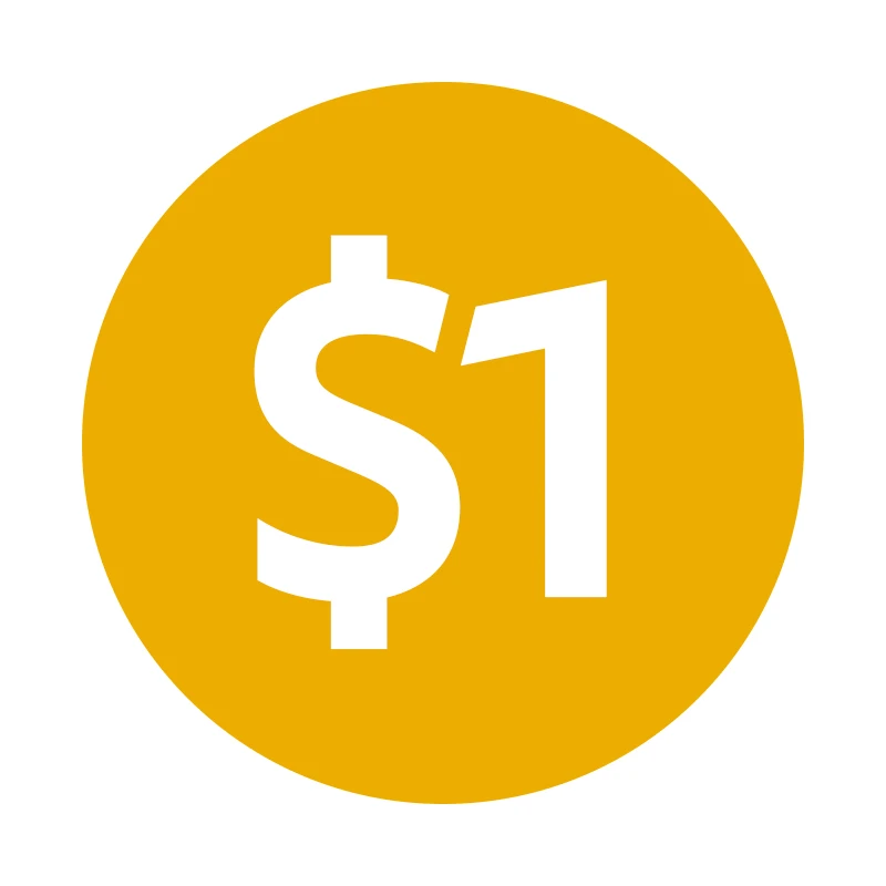 1 USD: Nur für Preis- und Versandunterschiede Image