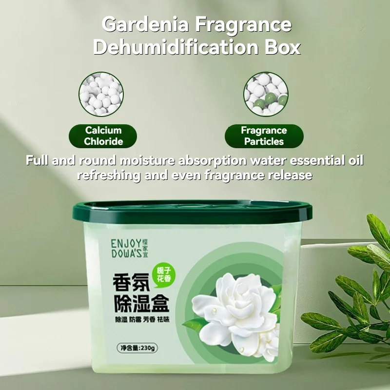 Duft-Entfeuchtungsbox mit gelähnlicher Formel zur Feuchtigkeitsaufnahme und Duftfreigabe in Schlafzimmer und Kleiderschränken Image