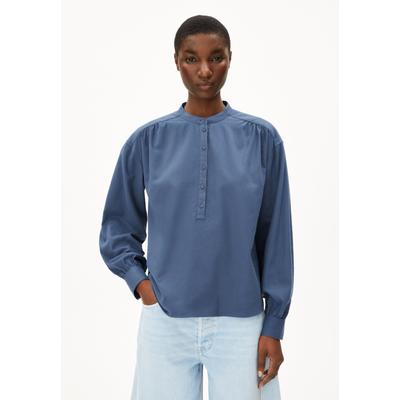 EFINARAA BRUSHED | Longsleeve aus Bio-Baumwolle - blau (L) Image