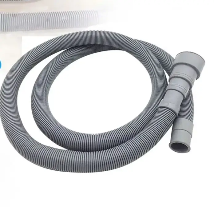 150/200/500cm Drain Pipe Washing Machine Dishwasher Drain Waste Hose Extension Pipe With Hose Clamps Set Wash Machine Accesories
