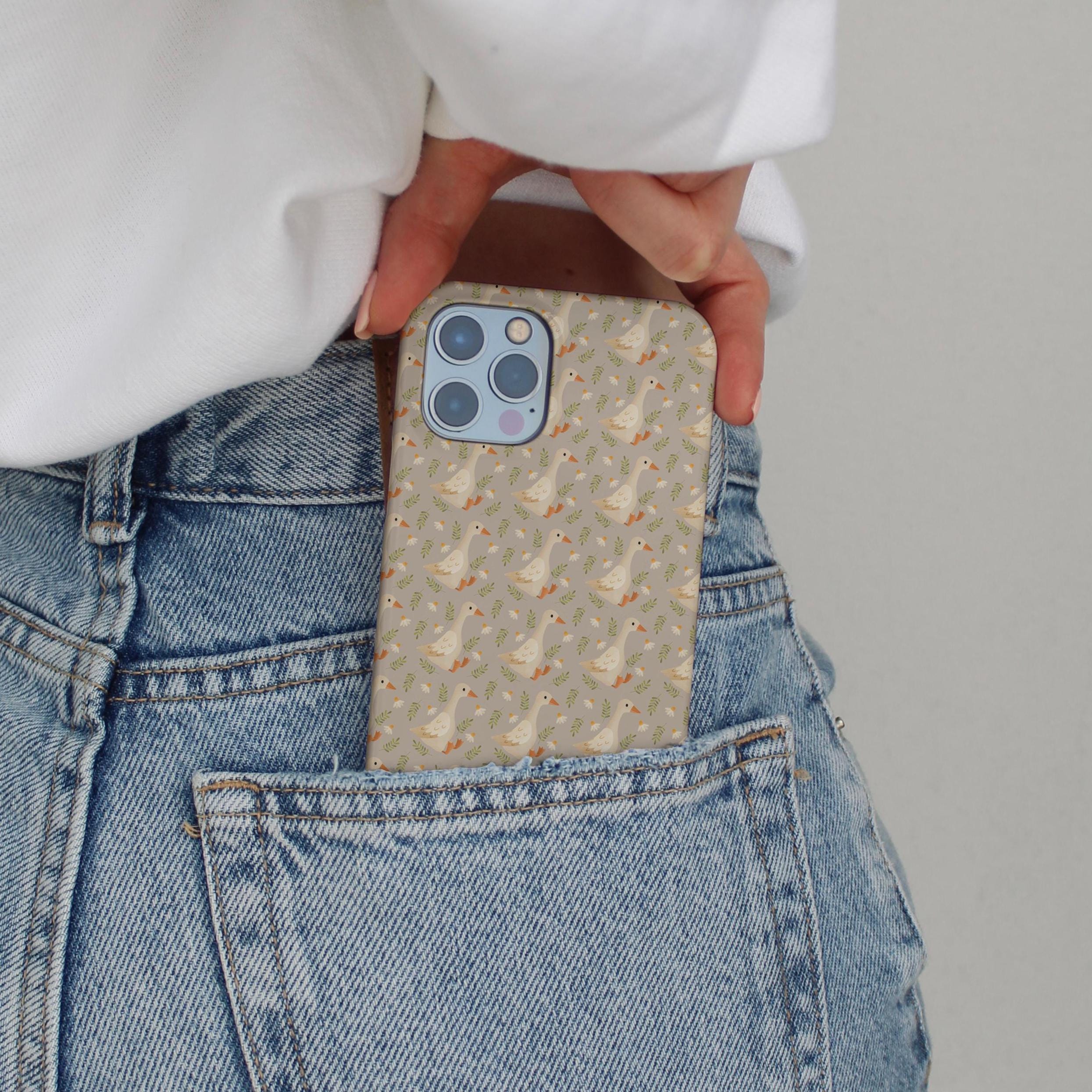 Custodia rigida per cellulare a forma di oca per iPhone - custodia per cellulare a forma di oca - custodia per cellulare a forma di oca - regalo per f