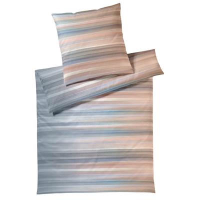 Bettwäsche ELEGANTE "Swoosh", orange (terra), B/L: 155cm x 220cm, , Jersey, B/L: 80cm x 80cm, Jersey, Obermaterial: 100% Baumwolle, Bettwäsche, angenehmes Hautgefühl Image