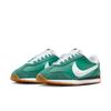 Sneaker NIKE SPORTSWEAR "Pacific", Gr. 42,5, evergrün aura, weiß, schwarz, total orange, Textil, Leder, sportlich, Schuhe