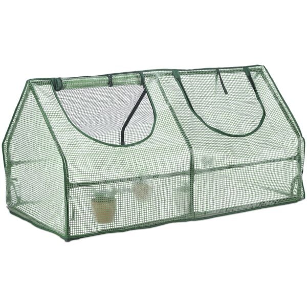 relaxdays Folienfrühbeet PE mit 2 Fenstern Image