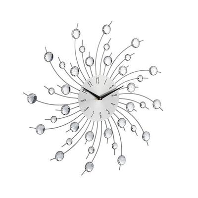 relaxdays Wanduhr XL Glitzer Image