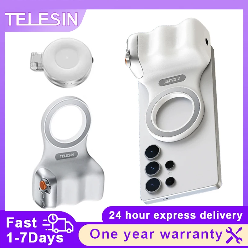 TELESIN téléphone magnétique caméra tirer poignée support pour téléphone aide au tir poignée de télécommande pour Iphone SAMSUNG HUAWEI téléphone