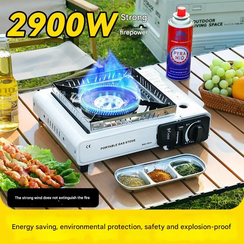 2025Portable extérieur Cassette poêle Butane cuisinière à gaz pour marmite barbecue Camping cuisine léger brûleur à gaz barbecue grill