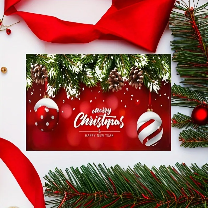 1/4/6/8 teile/satz Weihnachten Leinen Tischset Thema Red Pad Küchentisch Matte Western Mahlzeit Tisch Ess party verschlüsselt dekorativ Image