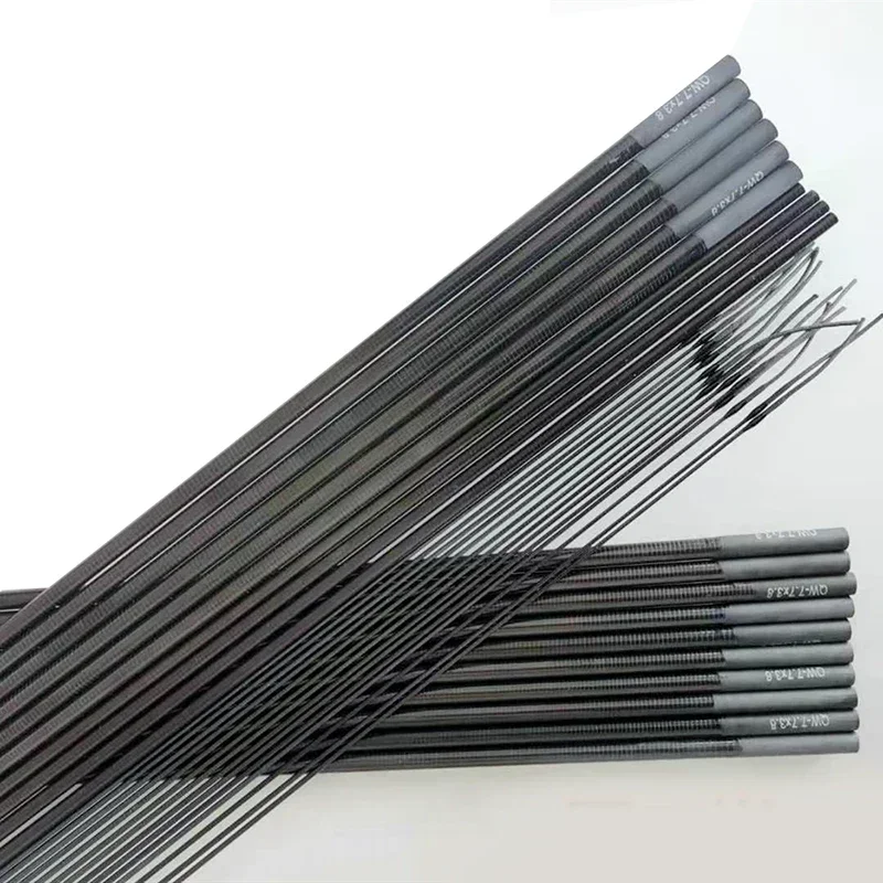 Angelrutenspitze Ersatzteile Taiwan Angelruten-Reparaturzubehör 3,9 mm-7,7 mm 5 Stück 90 cm hohle Carbon-Ruteile in voller Größe Image