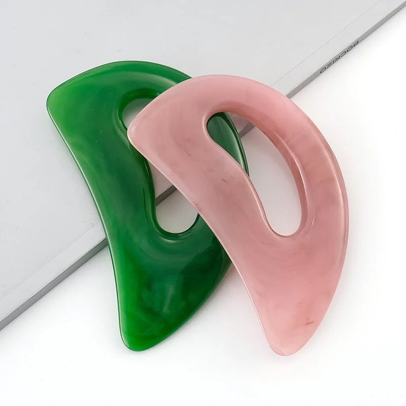 Gua Sha Massage Werkzeug Hals Zurück Massagegerät Körper Bein Fuß Guasha Schaben Akupunktur Werkzeug Harz guasha bord Image