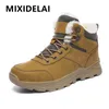 Neue Männer Winter Schneeschuhe für wasserdichte Pu Leder Turnschuhe super warme Herren stiefel Outdoor männliche Wanderschuhe Arbeits schuhe Größe 47