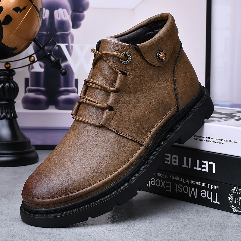 Männer Stiefel Leder Werkzeug Schuhe Classics männer Winter Boot Freizeit Arbeit Schuhe Retro Stil Casual Schuhe Zapatillas Para Hombre