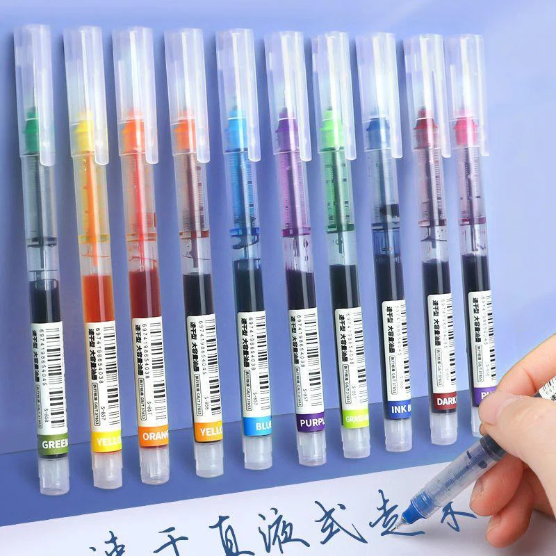 10 Teile/satz Gel Stift Schule Stifte Set Stift 0,5mm Colorer Tinte Schreibwaren Student Schreiben LiefertWasser-basierte Stift Schreiben malerei Werkzeuge Image