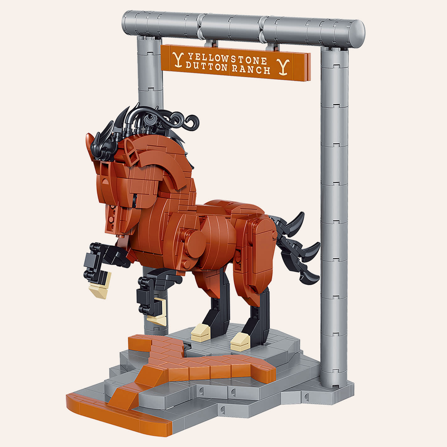 Brickcraft Yellowstone Dutton Ranch Horse Brick Building Kit - NOSZ - From Cavender's