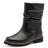Stiefelette TAMARIS, Damen, Gr. 40, schwarz, Lederimitat, unifarben, klassisch, Schuhe, Blockabsatz, Kurzstiefel, Boots in veganer Verarbeitung