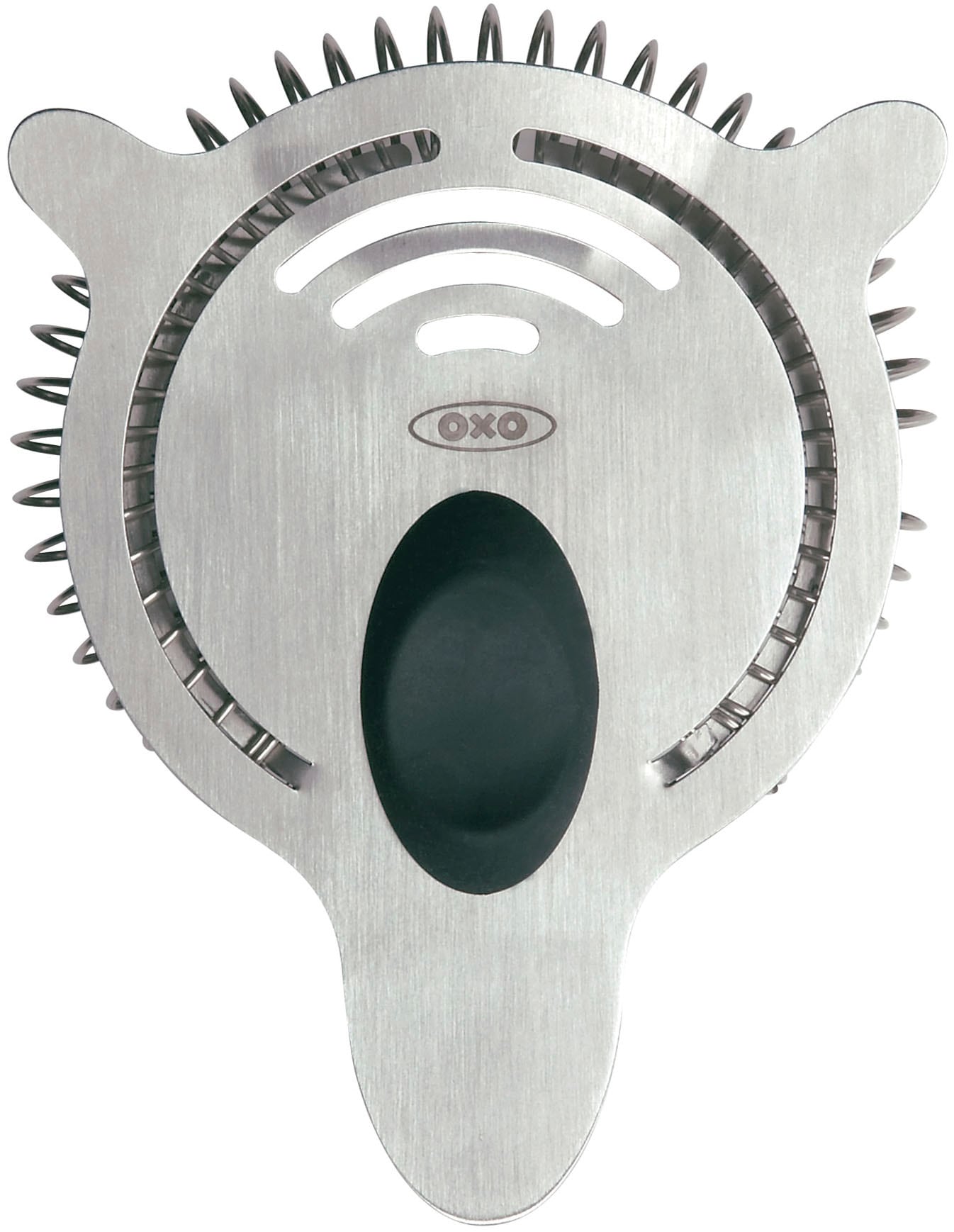 Seiher OXO GOOD GRIPS, silber (silberfarben), Edelstahl, Küchensiebe, Cocktailsieb Image