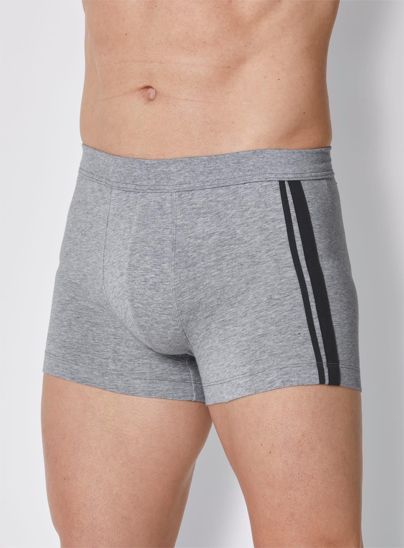 Panty SCHIESSER, Herren, Gr. 4, grau (grau, meliert), 95% Baumwolle, 5% Elasthan, Unterhosen Image