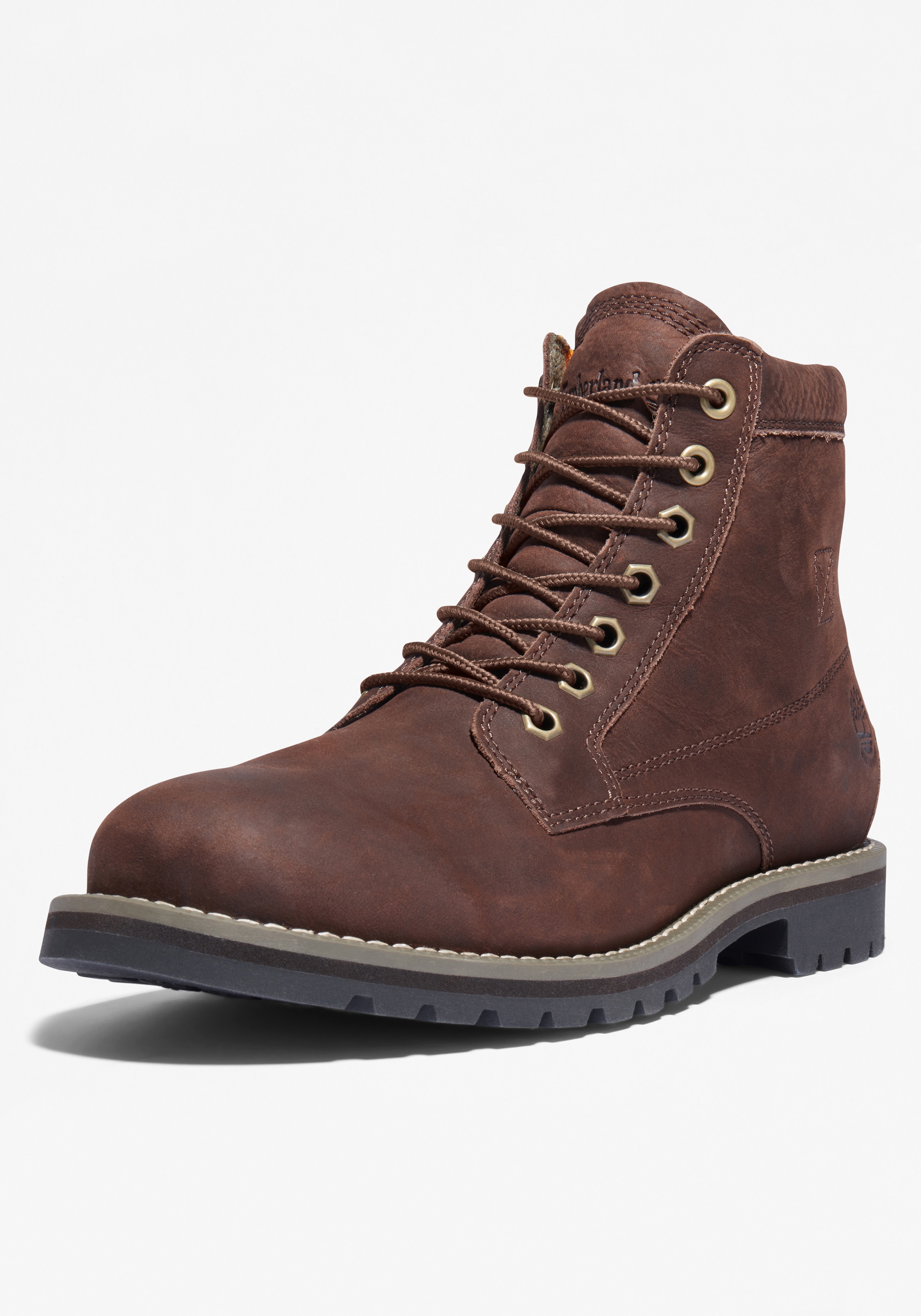 Schnürboots TIMBERLAND "REDWOOD FALLS MID LACE UP WATERPROOF BOOT", Herren, Gr. 40, soil, Leder, Schuhe Schnürboots, Winterstiefel, Schnürstiefel, Winterschuhe, wasserdicht