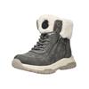 Schnürstiefelette TOM TAILOR "Tom Tailor Stiefelette Lederimitat/Textil", Damen, Gr. 37, grau (coal), Lederimitat, Textil, casual, Schuhe