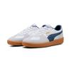 Sneaker PUMA "PALERMO LTH", Gr. 47, puma weiß, schwarz indigo, Leder, unifarben, sportlich, Schuhe