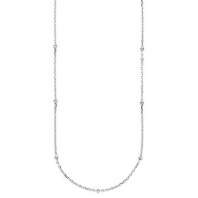 Silberkette "Schmuck, Geschenk", silber (silberfarben), ANISTON JEWELRY & WATCHES, Halsketten, Damen, Silber 925 (Sterlingsilber), L: 45cm B: 1mm, B:1mm Image