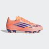 Fußballschuh ADIDAS PERFORMANCE "F50 LEAGUE MULTI-GROUND KINDER-STIEFEL", Gr. 33, beam orange, lucid blau, cloud weiß, Synthetik, Textil, sportlich, Schuhe, geeignet für Rasen- und Kunstrasenplätze