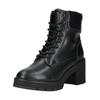 Schnürstiefelette TOM TAILOR "Tom Tailor Stiefelette Lederimitat/Textil", Damen, Gr. 39, schwarz, Lederimitat, Textil, casual, Schuhe