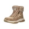 Schnürstiefelette TOM TAILOR "Tom Tailor Stiefelette Lederimitat/Textil", Damen, Gr. 38, braun, Lederimitat, Textil, casual, Schuhe