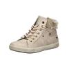 Sneaker MUSTANG SHOES "Mustang Shoes Sneaker Lederimitat/Textil", Damen, Gr. 37, beige, Lederimitat, Textil, casual, Schuhe