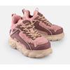Plateausneaker BUFFALO "CLD CHAI WARM", Damen, Gr. 37, bunt (rosa, beere), Nubuklederimitat, Textil, modisch, Schuhe, High Top Sneaker, Schnürboots, Winterboots mit Memory Foam