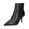 High-Heel-Stiefelette STEVE MADDEN "STEVE MADDEN Stiefelette Leder", Damen, Gr. 42, schwarz, Leder, elegant, Schuhe
