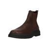 Stiefelette CLARKS "Badbury Easy", Herren, Gr. 47, braun, Leder, Kunstfaser, casual, Schuhe, mit Neoprenpolsterung