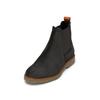Chelseaboots MARC O'POLO "aus softem Velours-Rindleder", Herren, Gr. 44, schwarz (schwarz graphite), Obermaterial: 100% Leder (Rind), unifarben, Schuhe