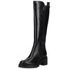 Stiefel TAMARIS "Tamaris Stiefel Leder/Synthetik", Damen, Gr. 41, schwarz, Leder, Synthetik, casual, Schuhe