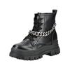 Schnürstiefelette BUFFALO "Buffalo Stiefelette Lederimitat", Damen, Gr. 40, schwarz (schwarz, silber), Lederimitat, casual, Schuhe