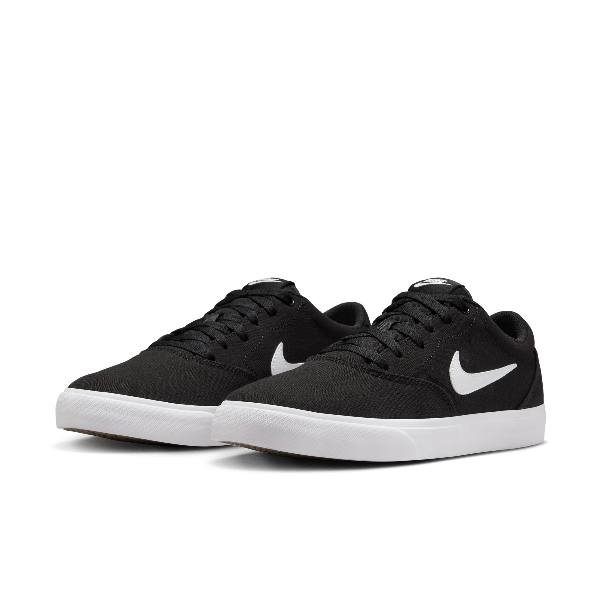 Sneaker NIKE SPORTSWEAR "CHARGE CNVS", Herren, Gr. 42, schwarz, weiß, schwarz, gum light braun, Textil, Schuhe Sneaker