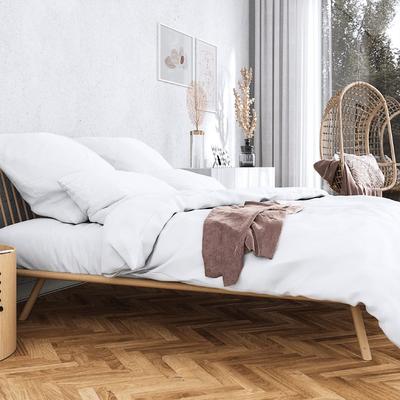 Bettwäsche WOLKENFELD "Wolkenfeld Sommer Bettwäsche Mako-Satin Baumwolle", weiß, B/L: 135cm x 200cm, , Mako-Satin, B/L: 80cm x 80cm, Mako-Satin, Obermaterial: 100% Baumwolle, Bettwäsche, 135x200 cm, 155x220 & Übergrößen I inkl. Kissenbezüge 80x80 Image
