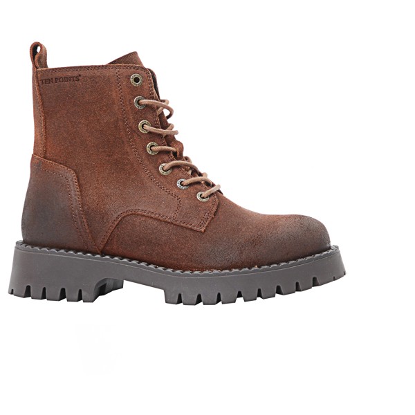Ten Points - Women's Penny Lace Suede Boots - Freizeitstiefel 41 | EU 41 braun