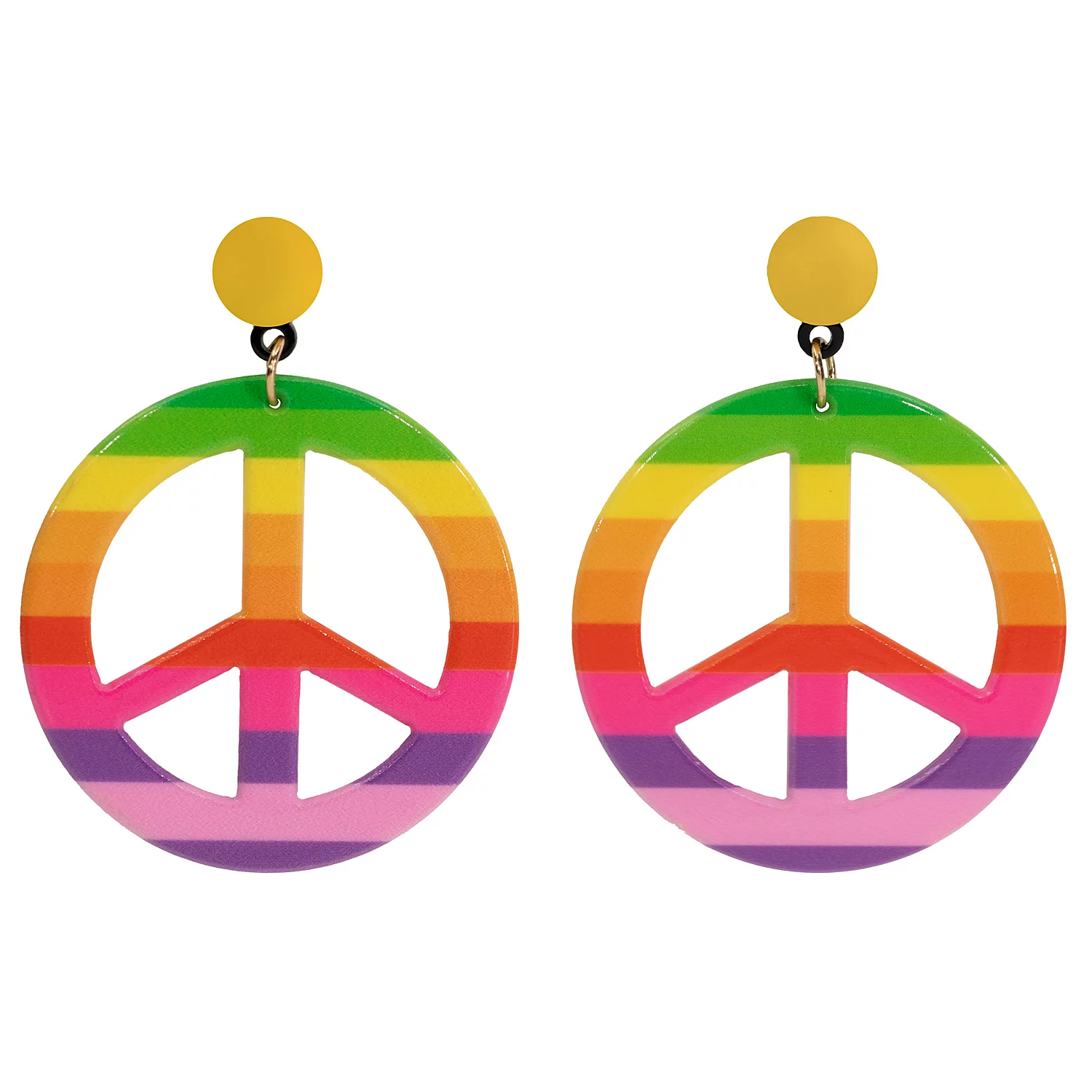 Ohrringe Peace, bunt Image